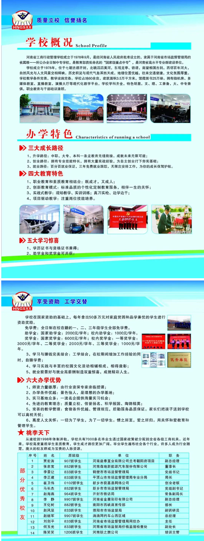 河南省工商行政管理學校2020招生簡章